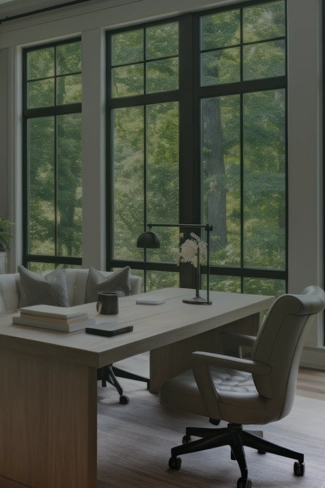 Bureau et espace de travail ergonomique