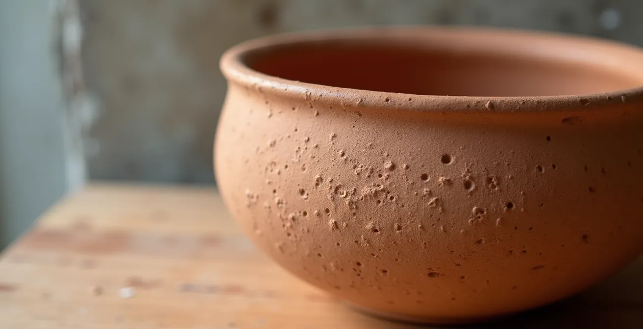 Céramique artisanale brute dans un loft minimaliste de Griffintown