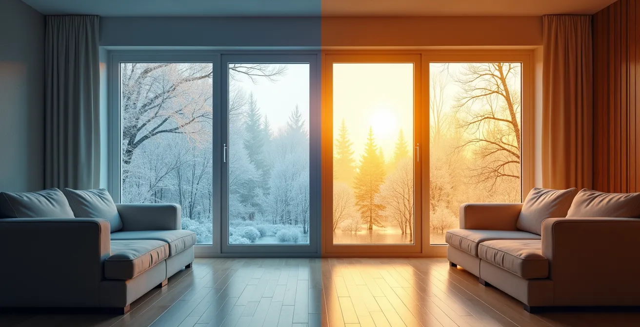 Comparaison visuelle entre un système VRC et VRE dans une maison québécoise