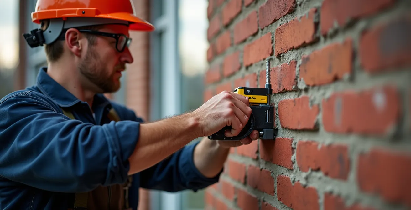 Comparaison des méthodes d'ancrage sur mur de brique et revêtement de vinyle