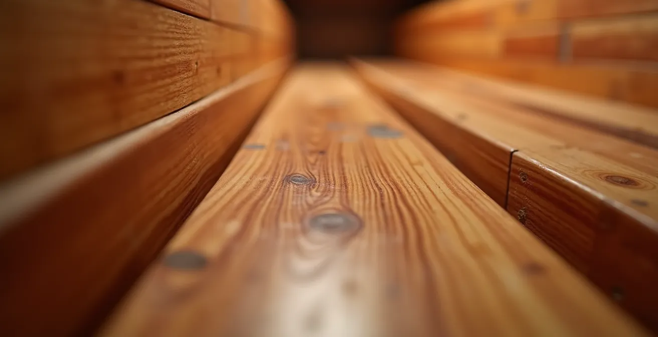 Panneaux de cèdre rouge intégrés dans un dressing pour une ventilation naturelle